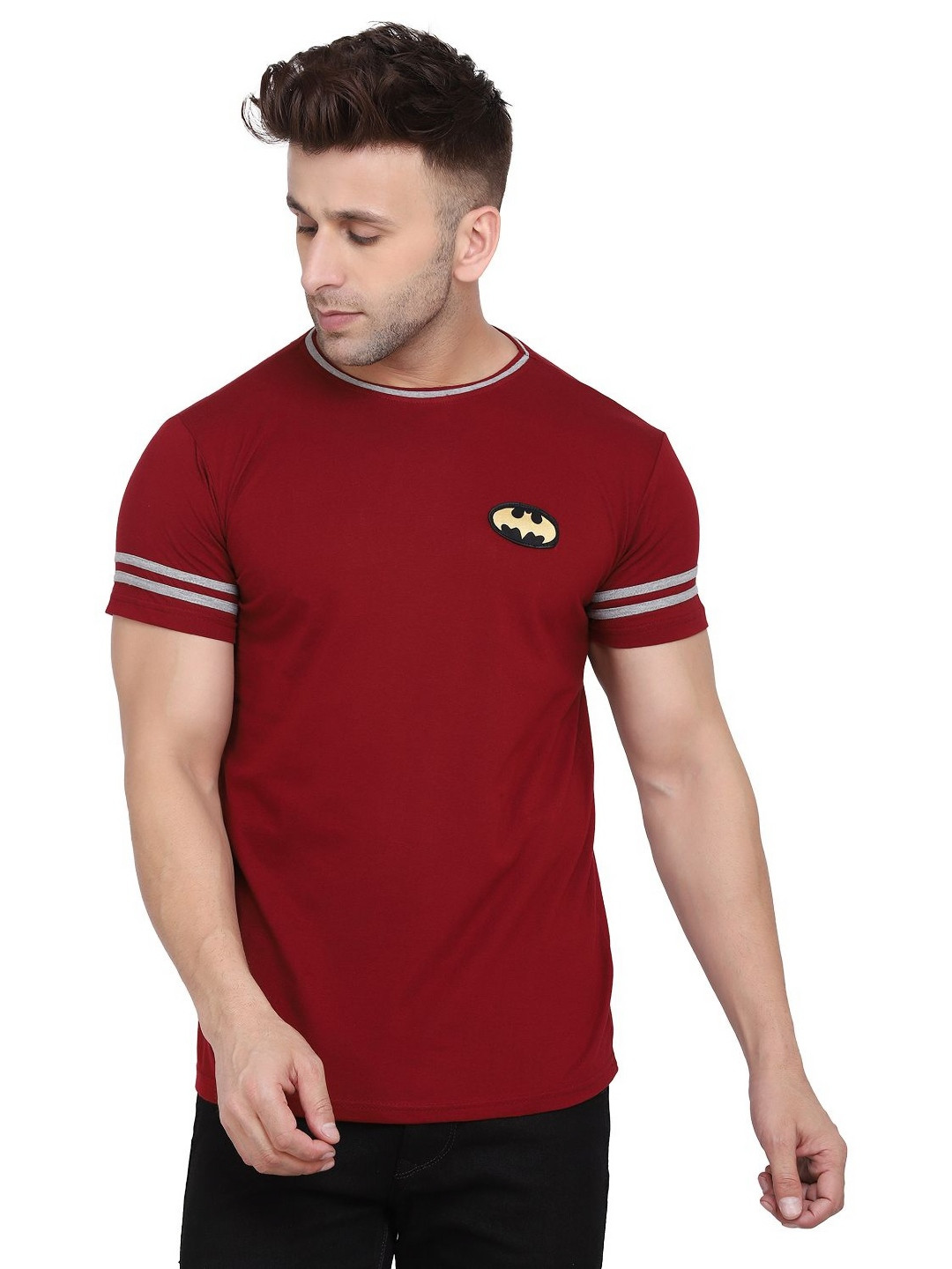 Blisstone Men Superhero Slim Fit Round Neck Cotton T-shirt