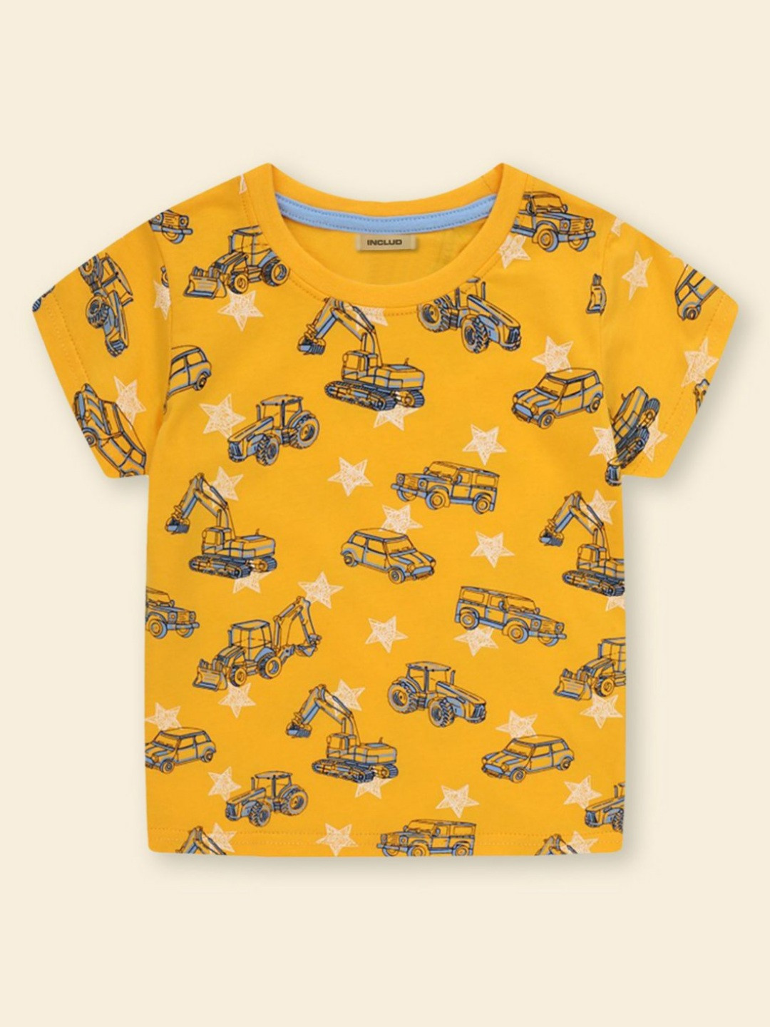 INCLUD Boys Printed Round Neck Conversational Printed T-shirt