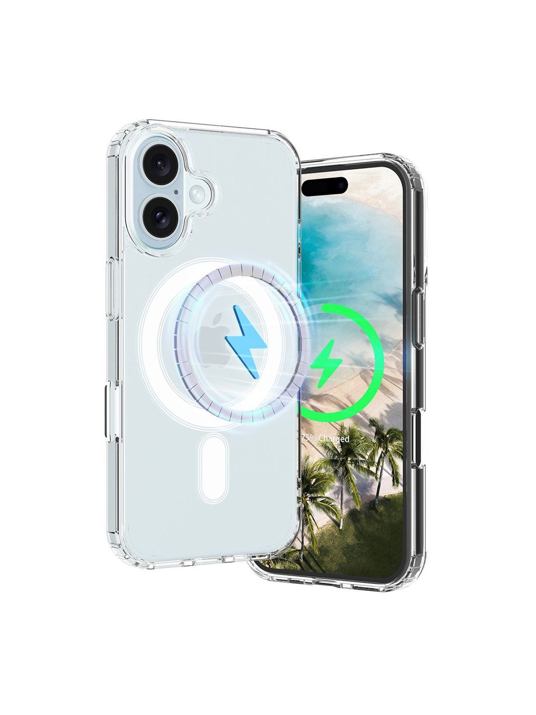 CASE CREATION Compatible Protective Clear TPU iPhone 16 Pro Back Case