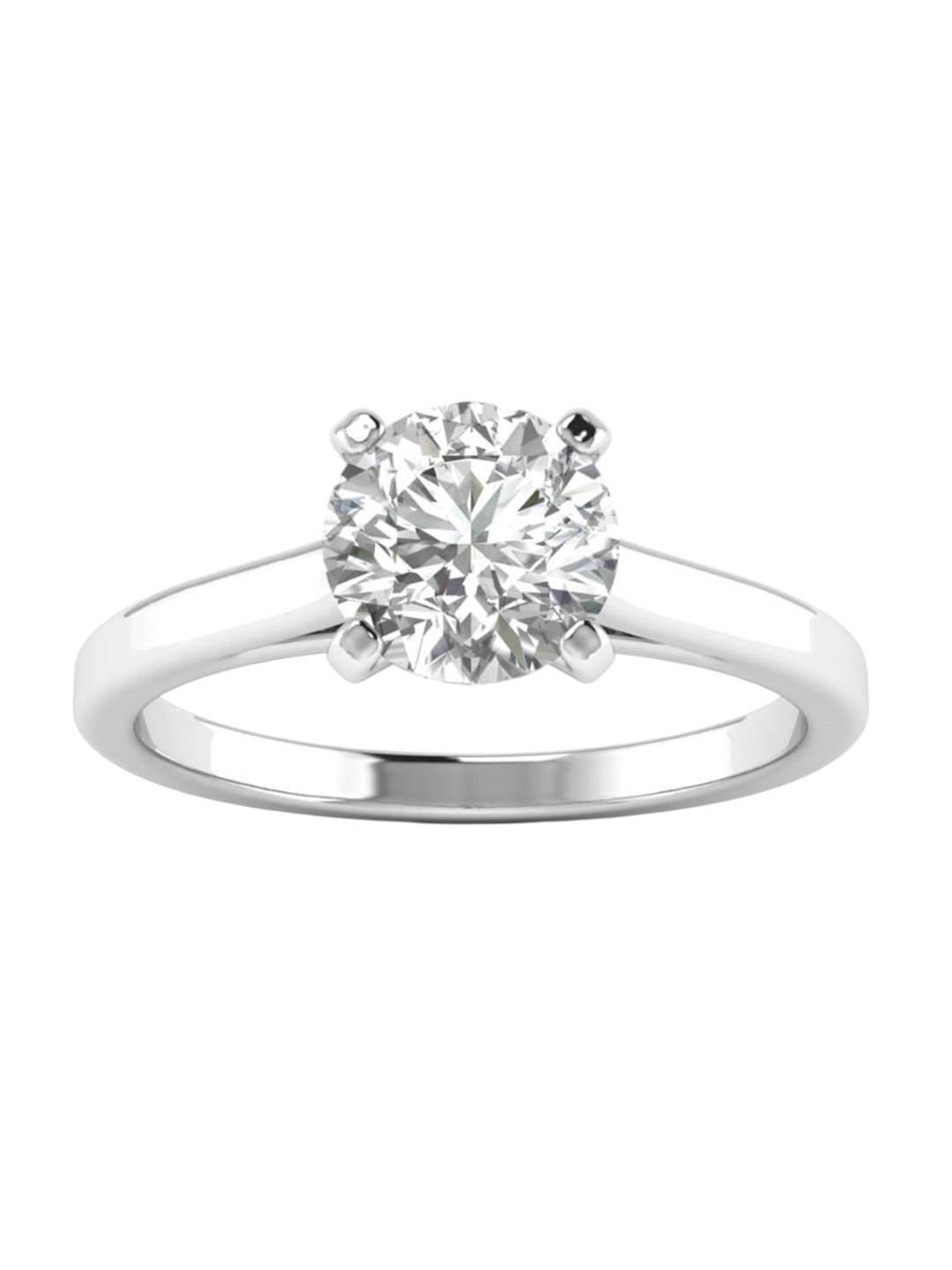 AJRETAIL 14KT 1 Carat Lab Grown G Color VS1 Clarity Diamond Ring - 2.13 g
