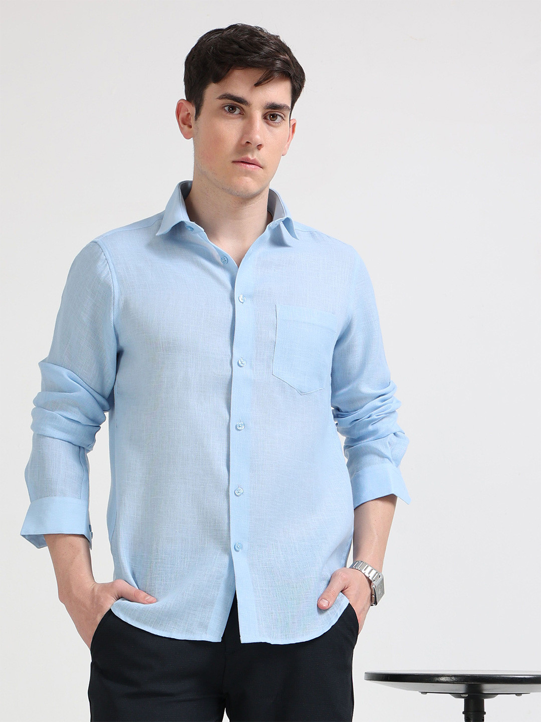MARTIN SMITH Long Sleeves Cotton Formal Shirt