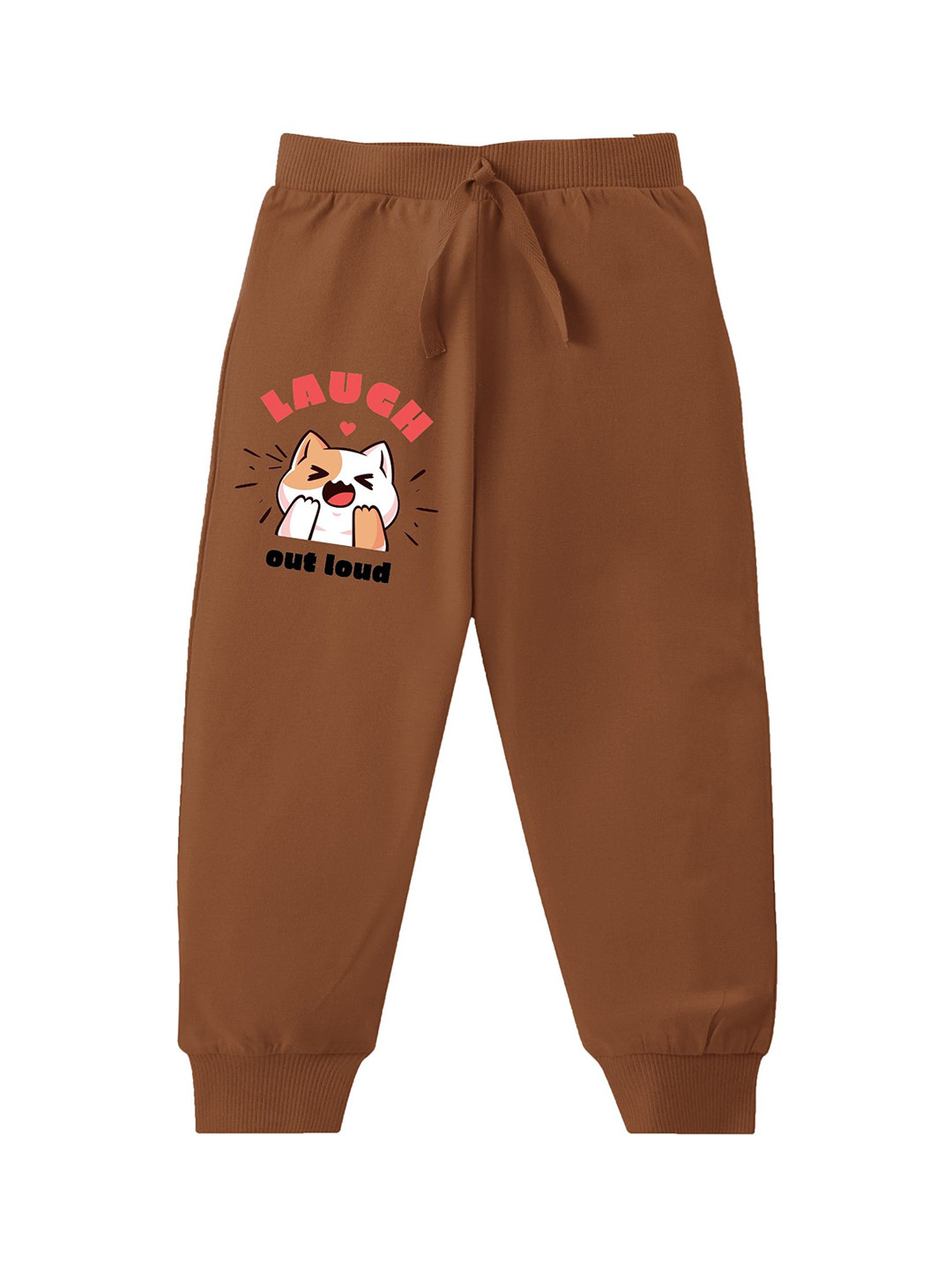 KAVEE Boys Laugh Printed Pure Cotton Joggers