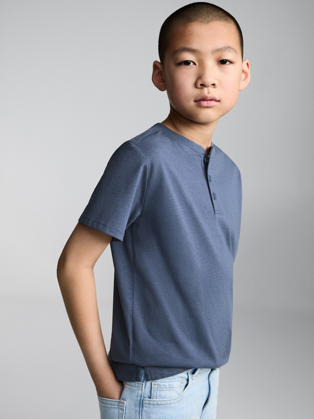 Mango Kids Boys Short Sleeves Pure Cotton T-Shirt