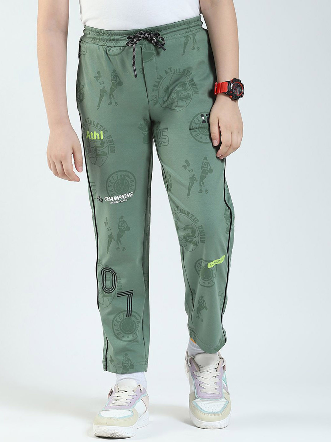 Monte Carlo Boys Printed Lower Track Pants