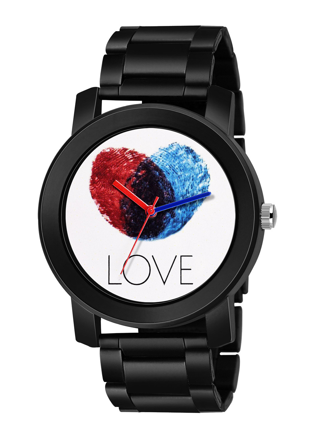 SWADESI STUFF Men Dial & Bracelet Style Straps Analogue Watch METAL BLACK 24B