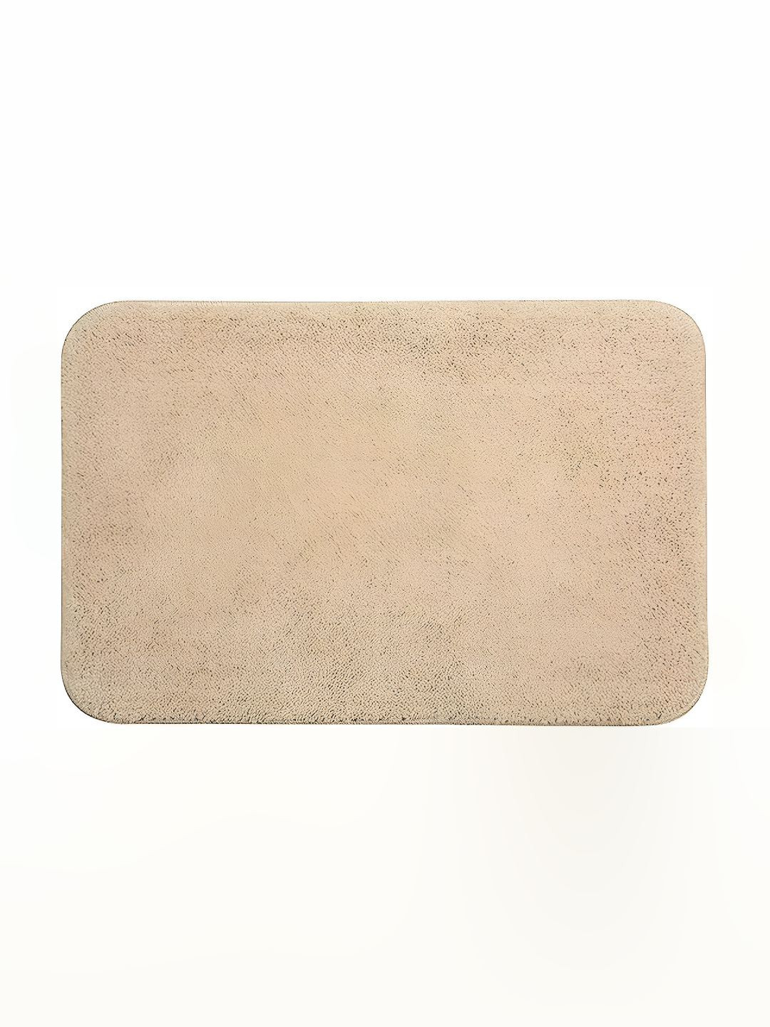 GBL COLLECTION Beige Anti-Skid Water Resistant Bath Rugs