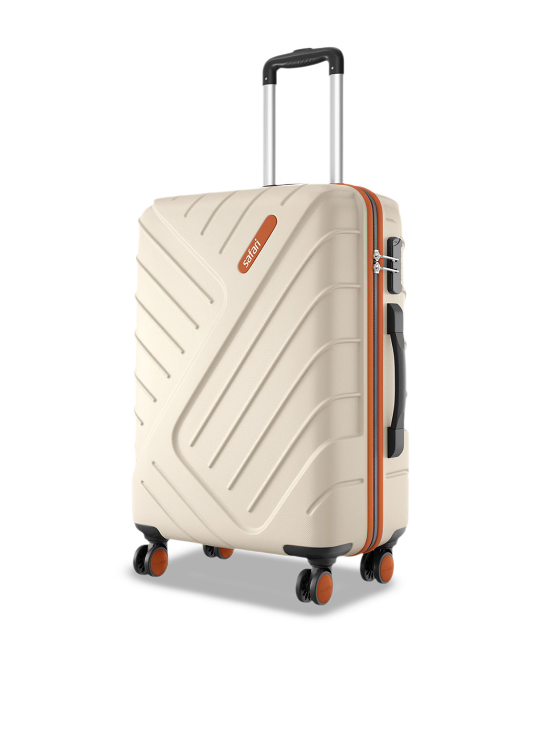 Safari Accent Textured Hard-Sided Medium TrolleyBag