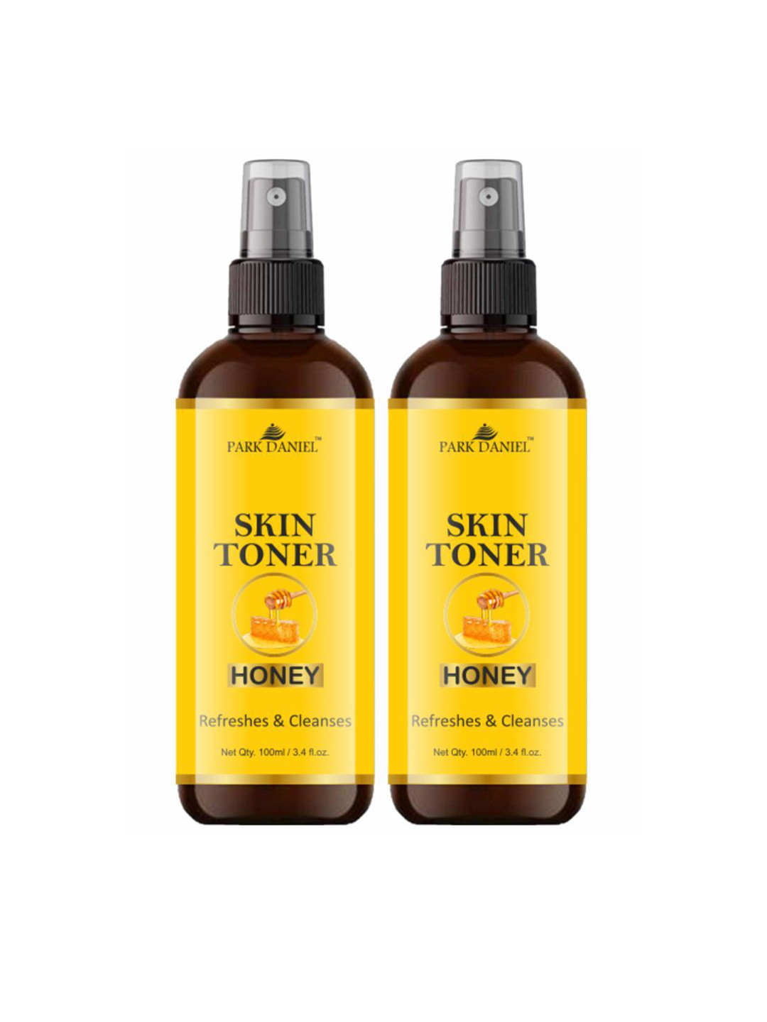 Park Daniel Set Of 2 Honey Skin Toner For Tightening & Brightening - 100 ml Each