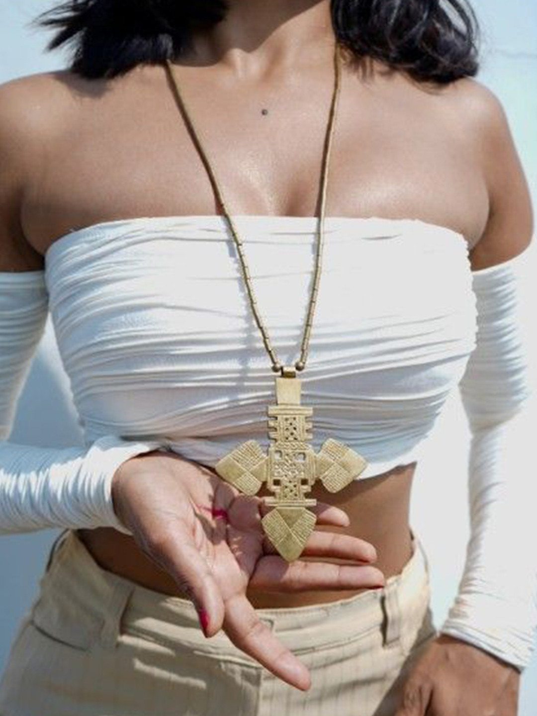 Janpath Online Gold-Plated Necklace