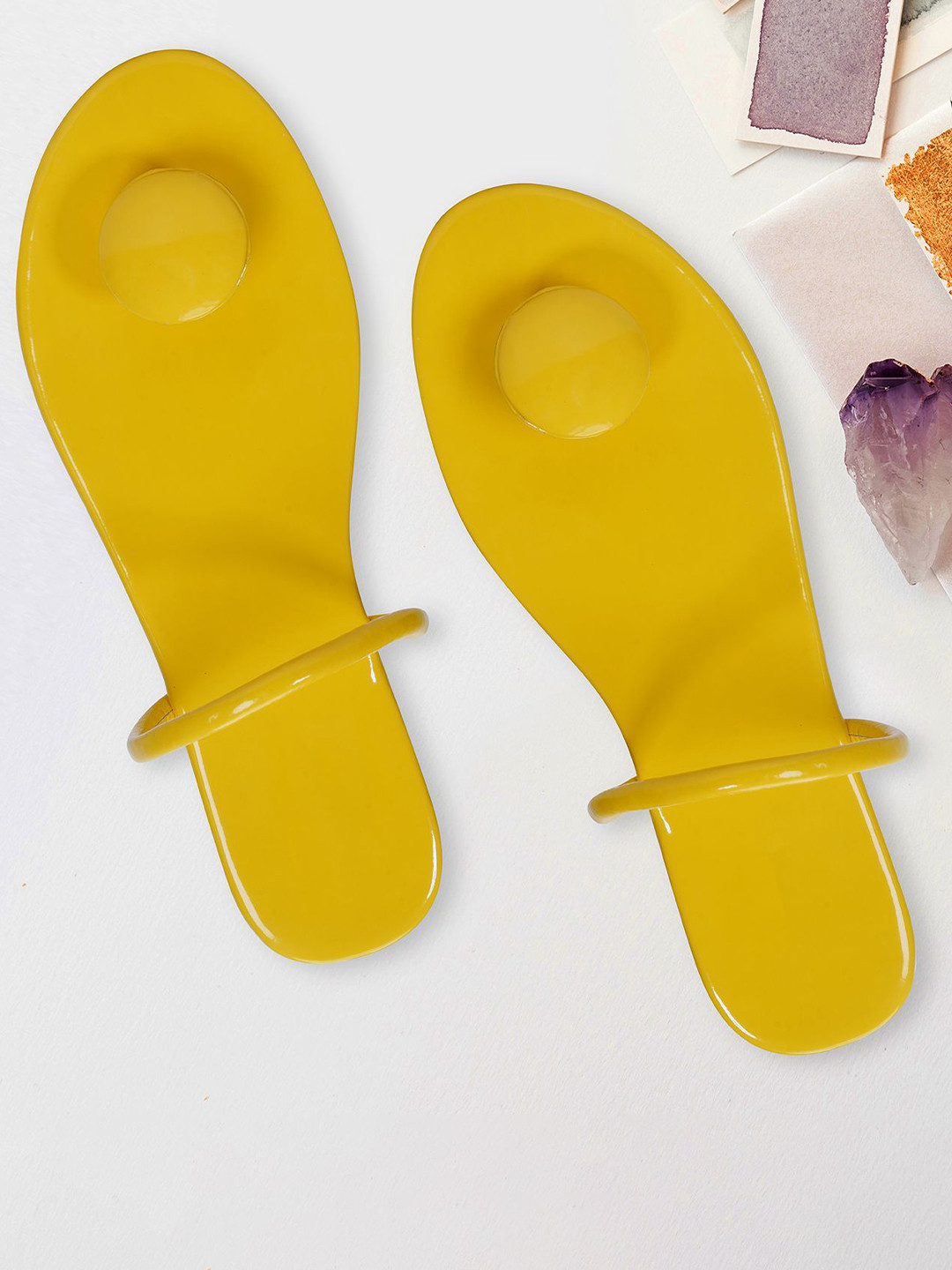 Miss Universe Women Toe Button Flats