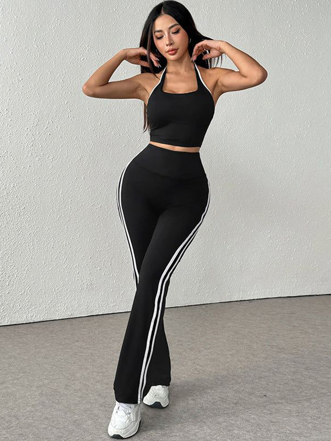 Outzidr Halter Neck Top & Trousers Co-OrdsSet