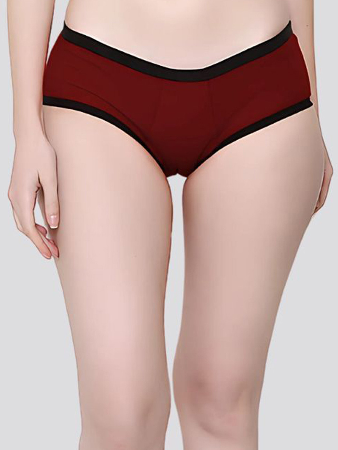 CareDone Cotton Leakproof Period Briefs Cotton(PeriodPanty)-(Maroon)-XS