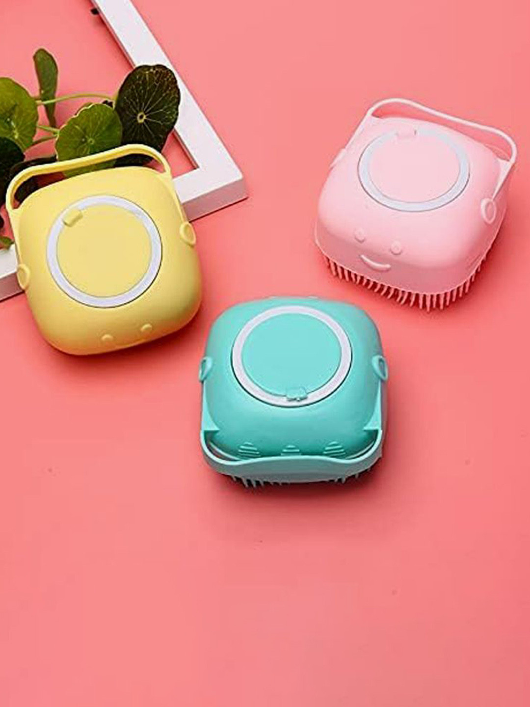 HASTHIP Soft Bristles Bath Brush- Yellow