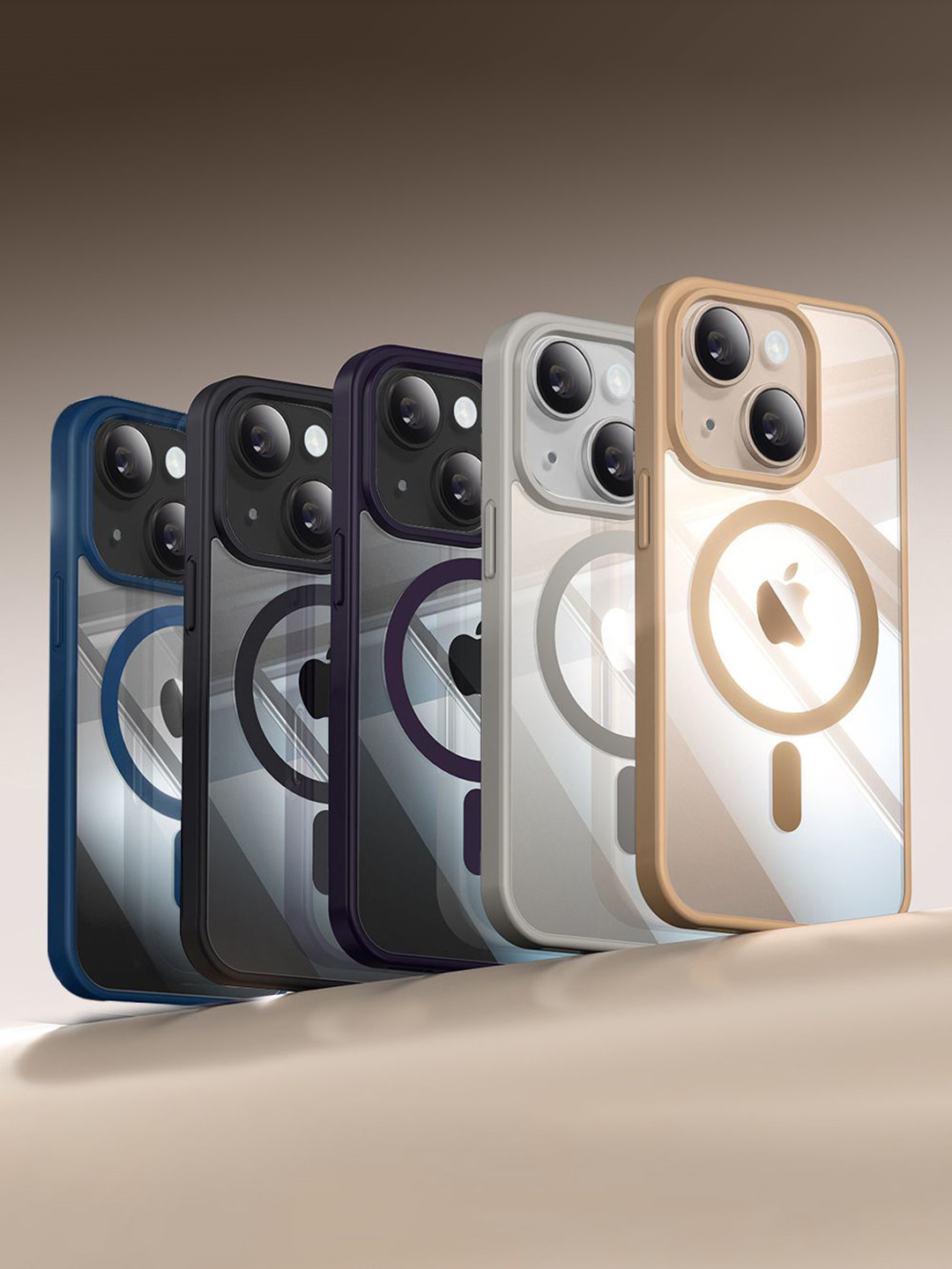 Luxury Kase Solid Mag-Safe iPhone 13 Back Case Mobile Accessories