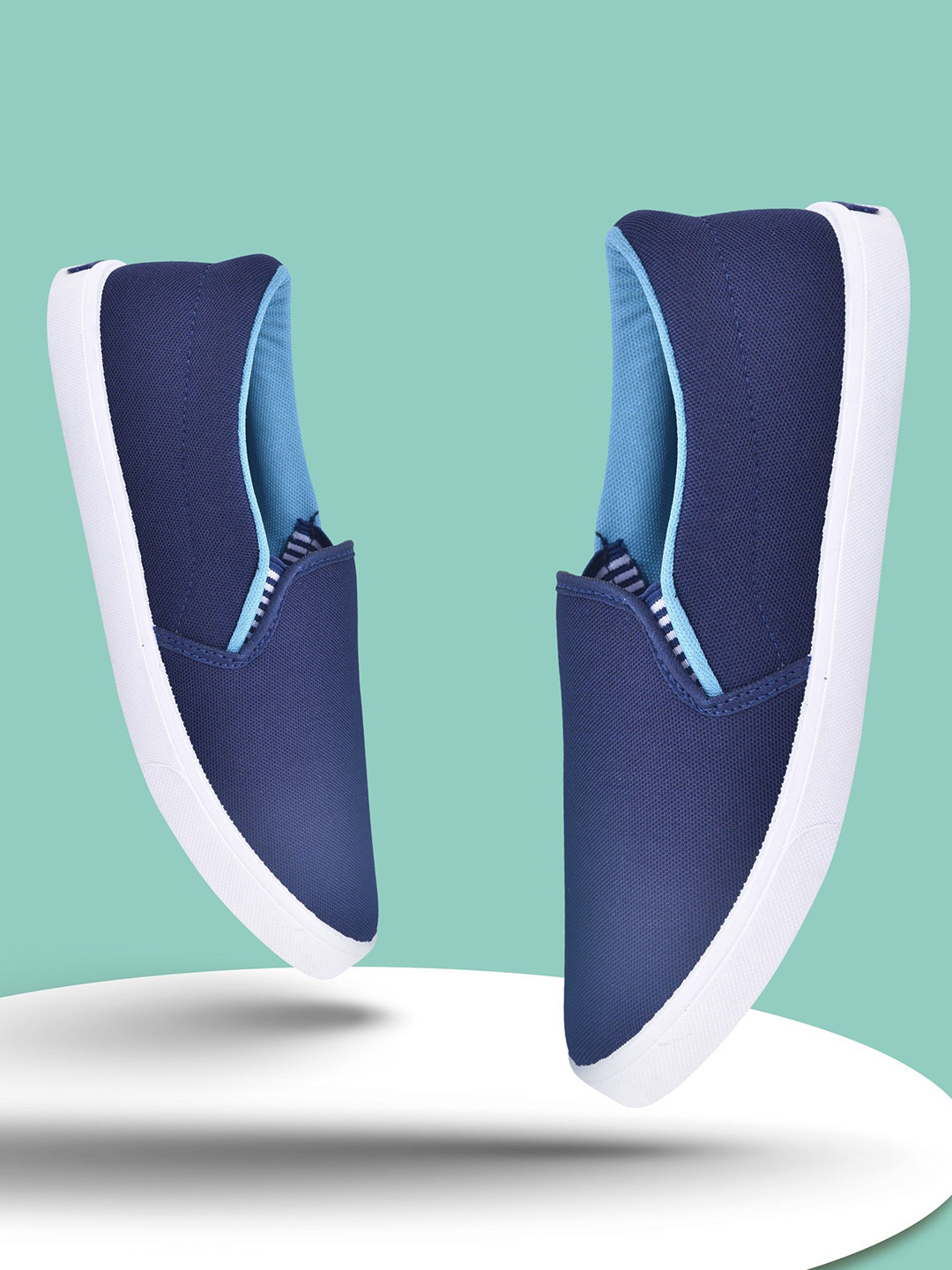 Spotwalk Men Round Toe Slip On Loafers