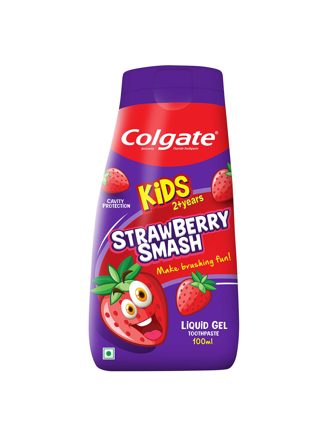 Colgate Kids Toothpaste Fun Squeezy Bottle 100 ml - Strawberry Flavor