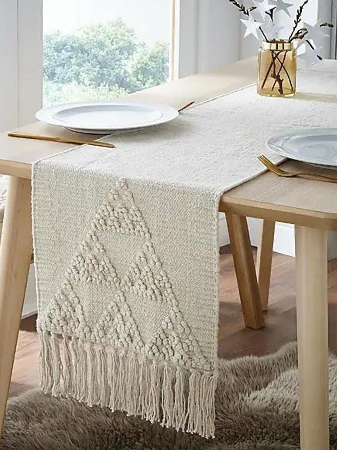 MOGNE FAB Cream Cotton Table Covers
