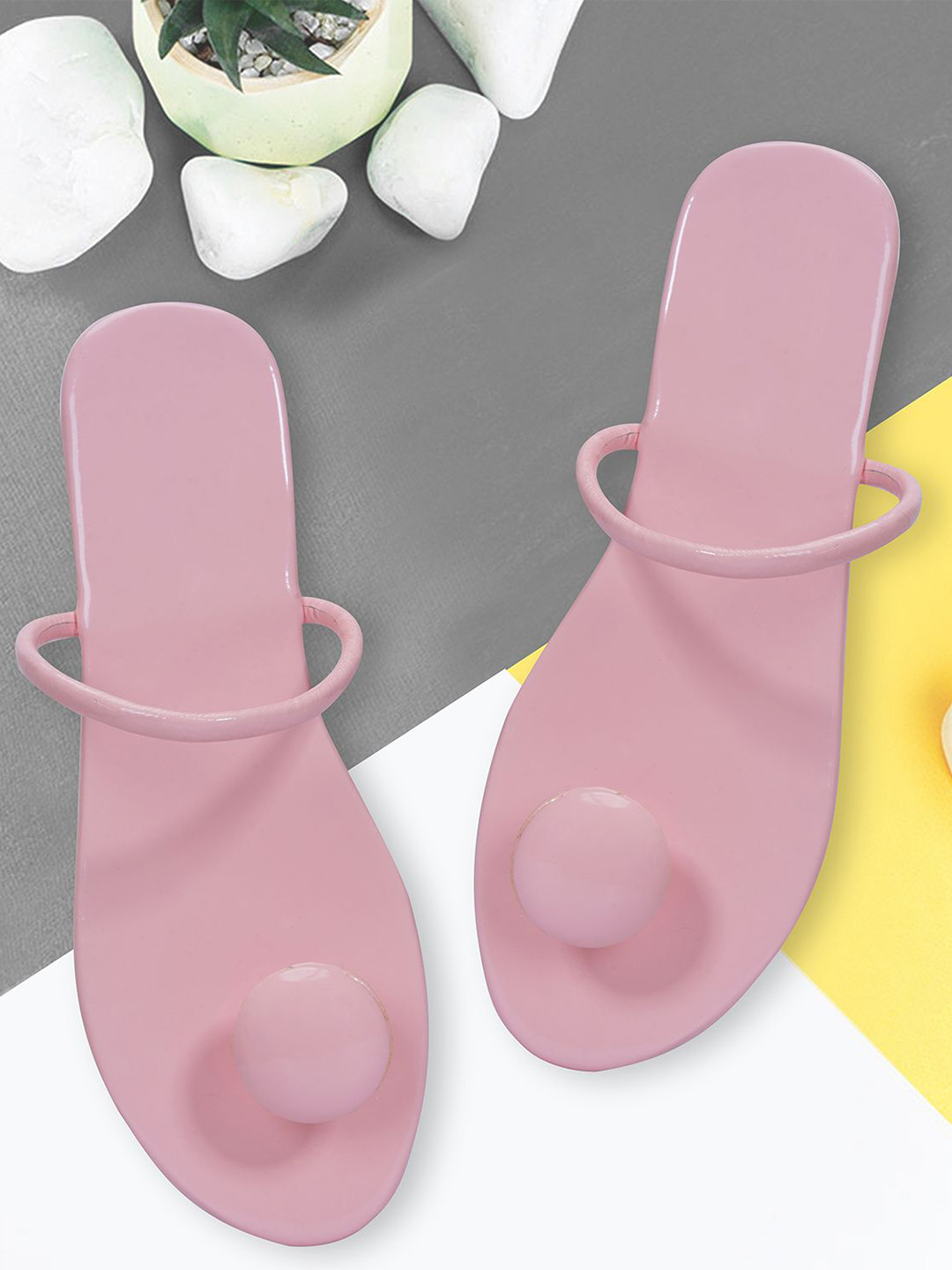 Miss Universe Women Toe Button Flats