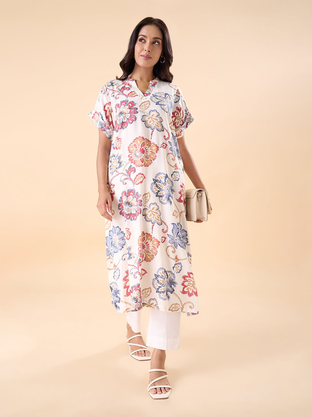 RANGMANCH BY PANTALOONS Women Floral Printed Daily A-Line Kurta