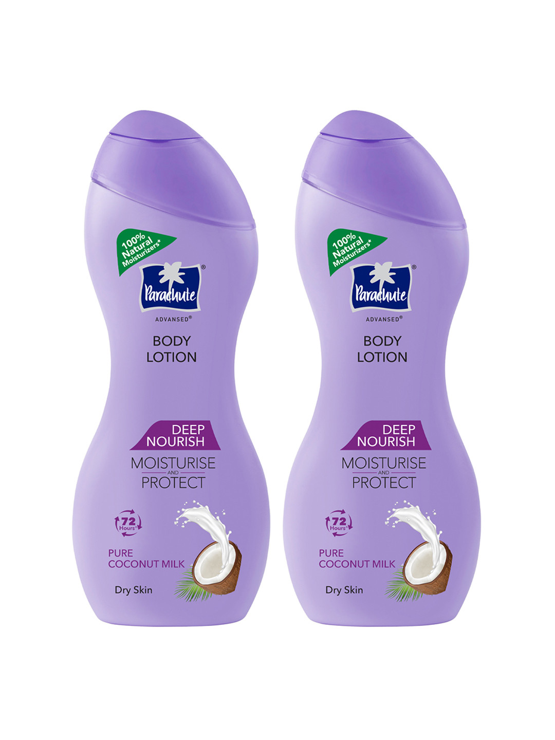 Parachute Set Of 2  Deep Nourish Body Lotion With Pure Coconut Milk - 250ml Each