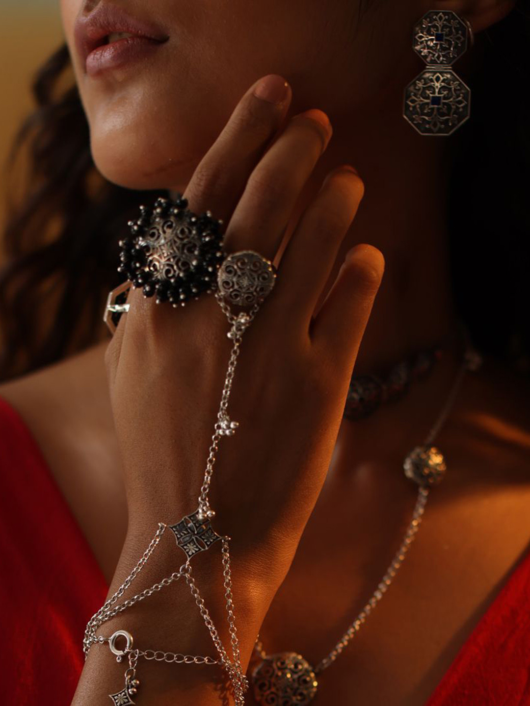 manner Sterling Silver Manjari Mundri Ring