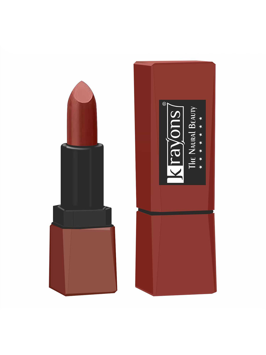 krayons Intense Matte Velvet Touche Waterproof & Longwear Lipstick - Chocolate Caramel 308