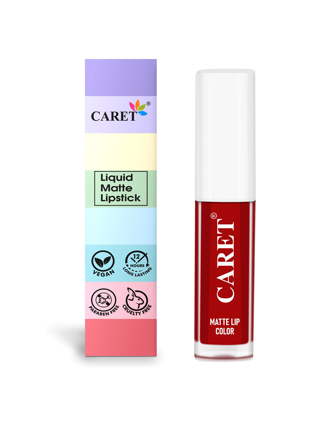 CARET ORGANIC Super-Pigmented Liquid Matte Lipstick - 2 ml - Red 3