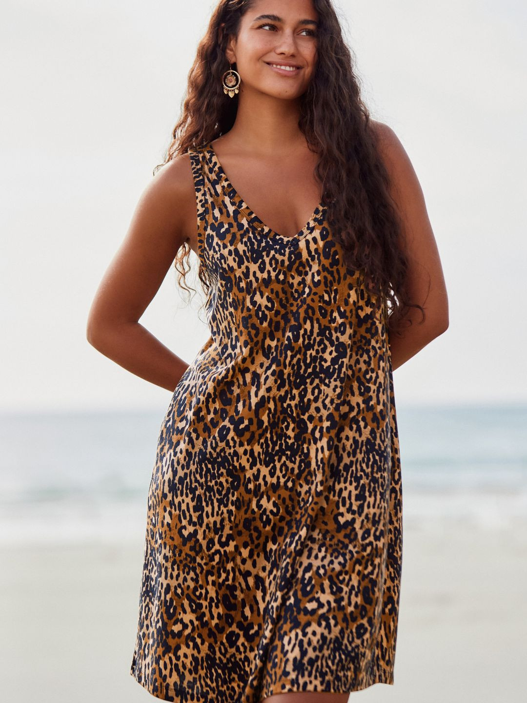 NEXT Animal Skin Printed A-Line Slouch Dress