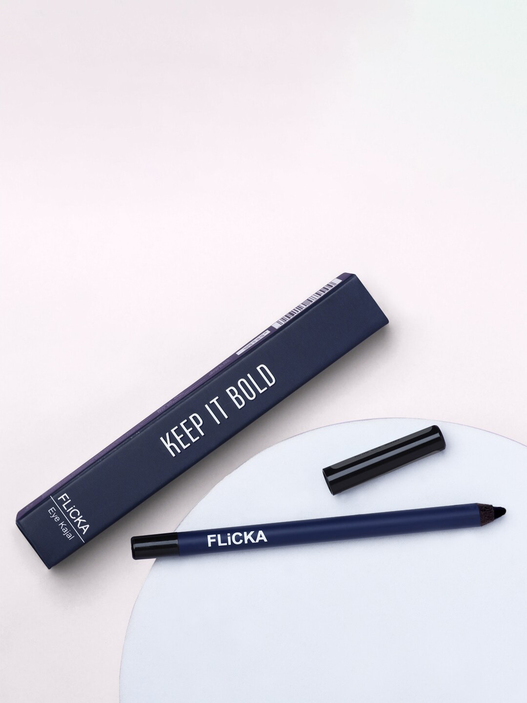 FLiCKA Keep It Bold Smudge Proof Intense Kajal - Dark Blue 01