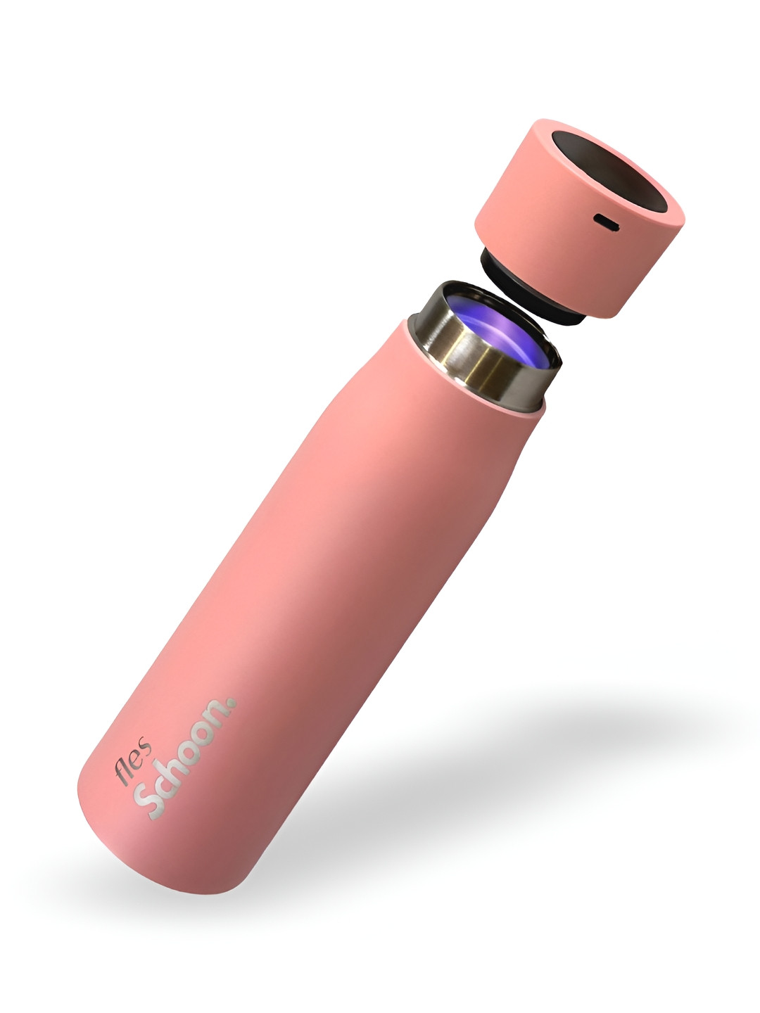 fles Ecoop Schoon Pink Stainless Steel BPA Free Water Bottle - 500ml