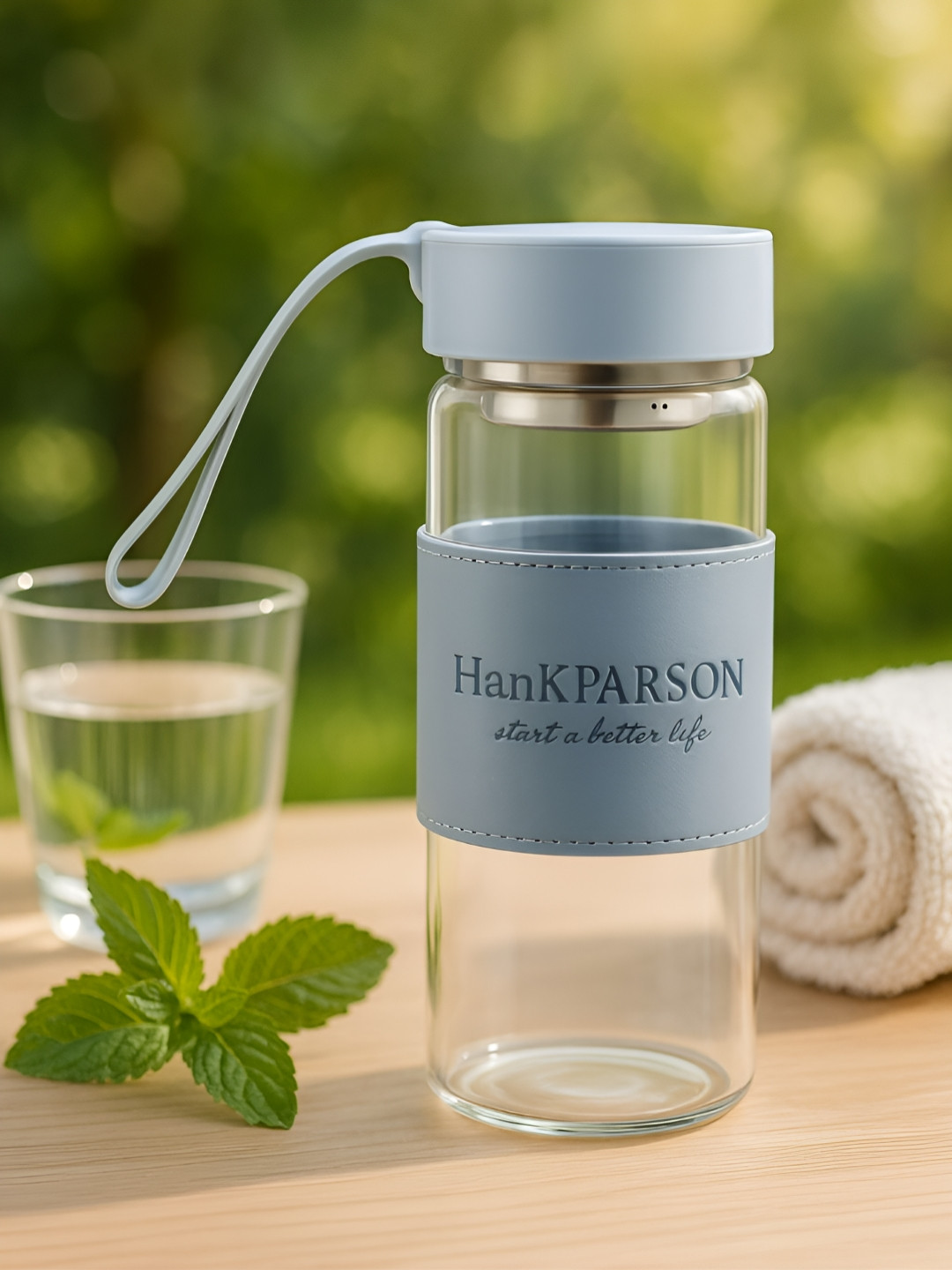 Myntra Elegant Homes Japanese Style Kawaii Solid Glass Double Wall Vacuum Infuser - 480ml