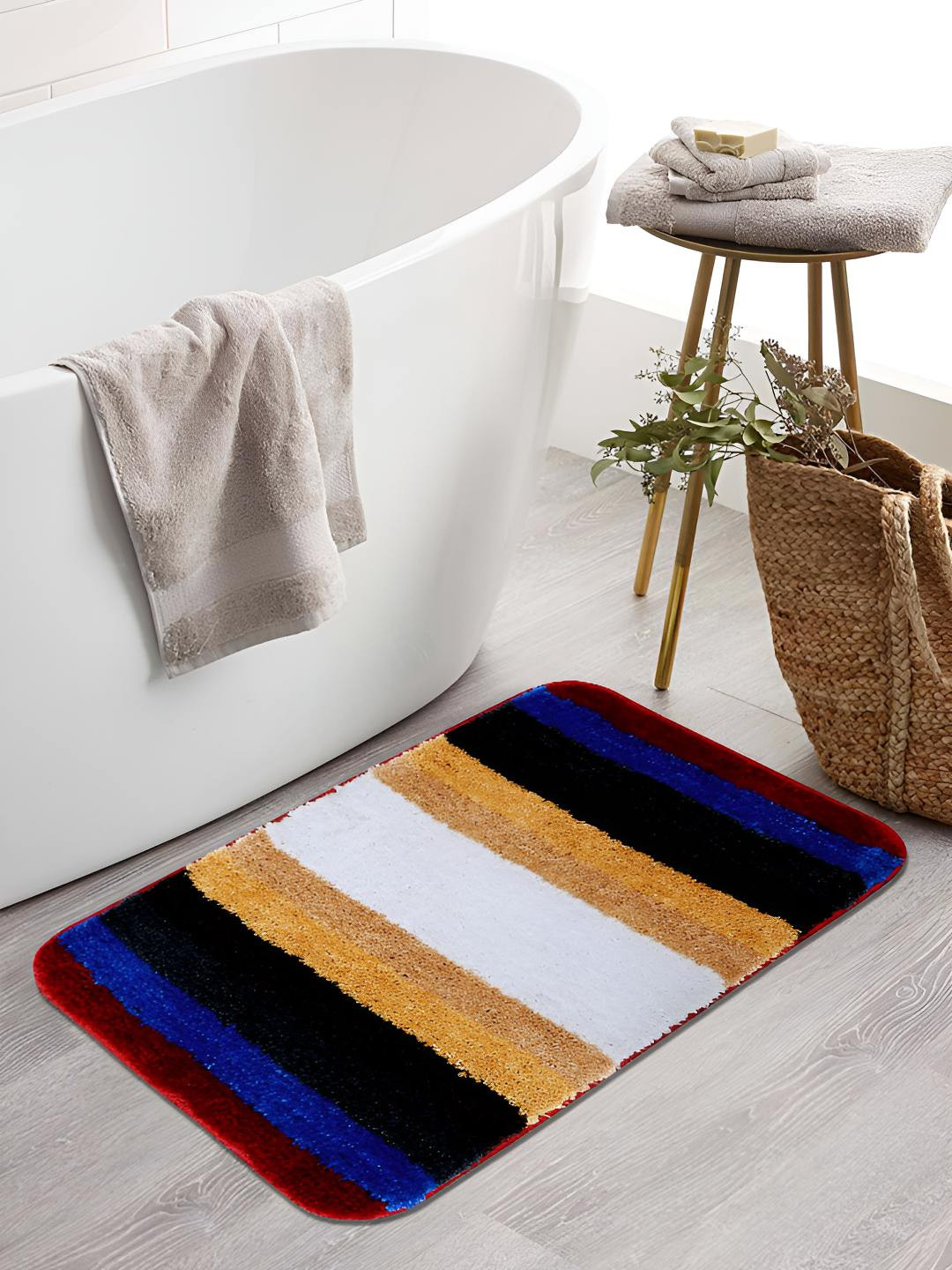 GBL COLLECTION Multi Cotton Water Resistant Floor Mat