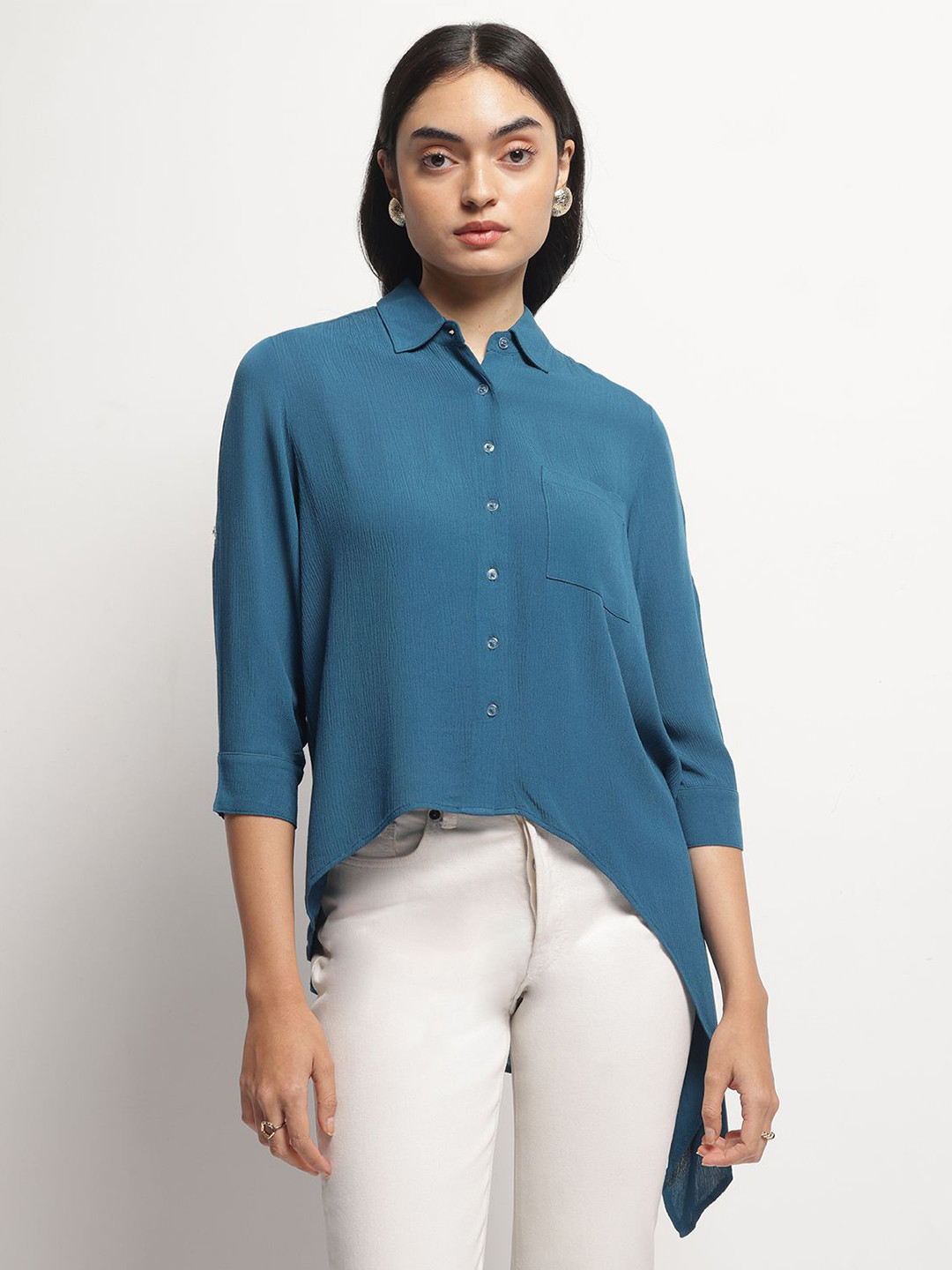 Strong And Brave Cutaway Collar Comfort Casual Shirt