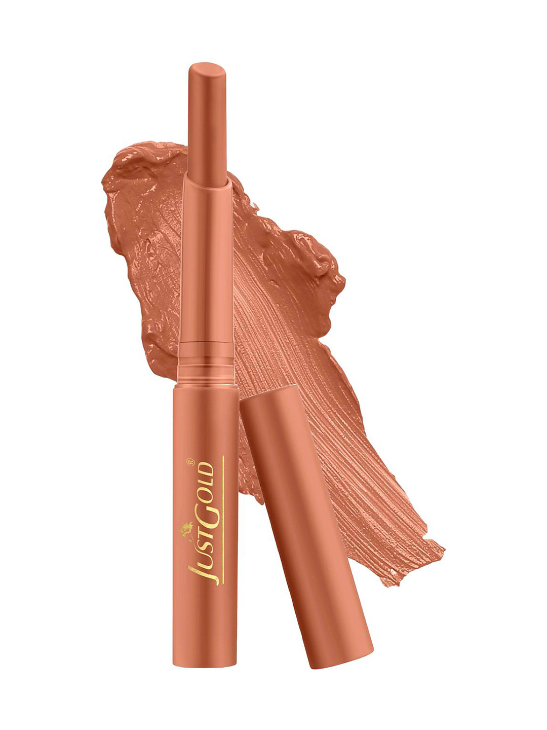 JUSTGOLD Long Lasting Matte Lipstick With Vitamin E & Aloe Vera - 4 g - Sepia 29