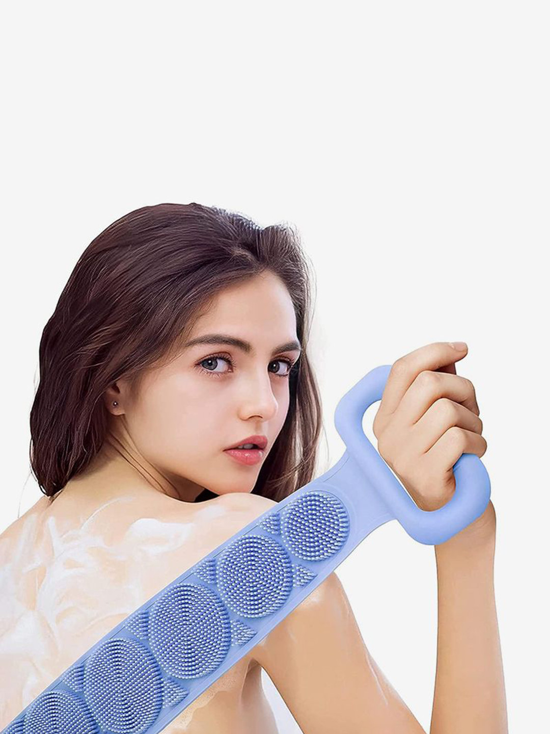 HASTHIP Soft Silicone Bath Brush - Blue