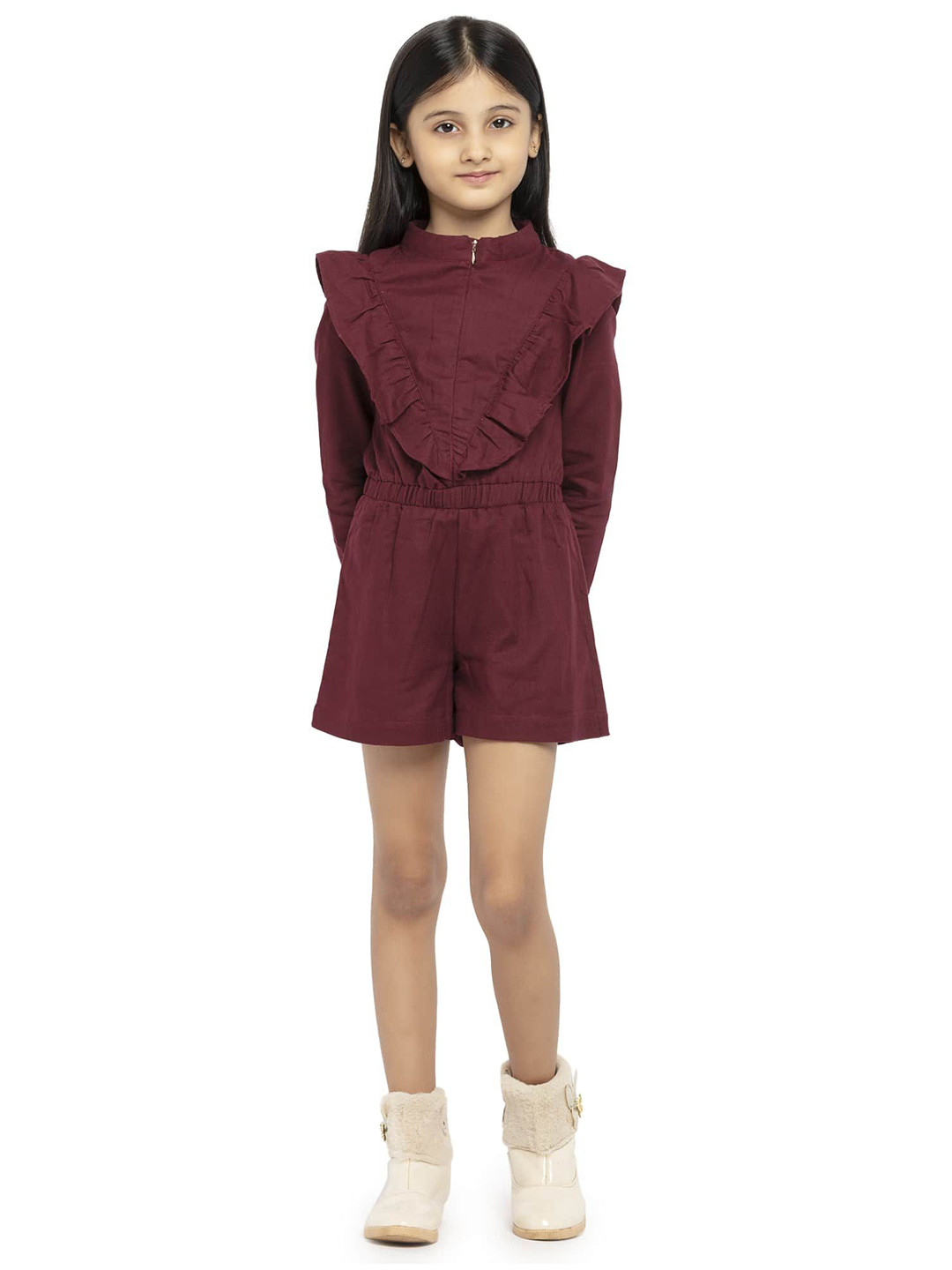 UNDER FOURTEEN ONLY Girls Solid Layered A-Line Mini Dress