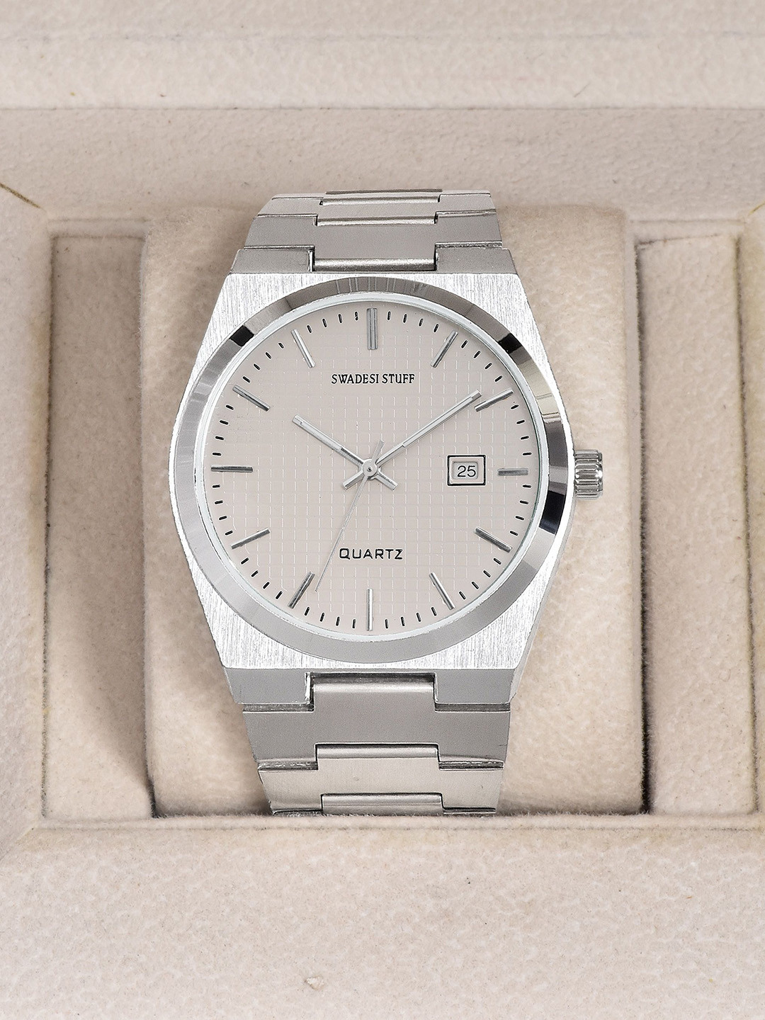 SWADESI STUFF Men Dial & Straps Analogue Watch SDS 151 WHITE 9907