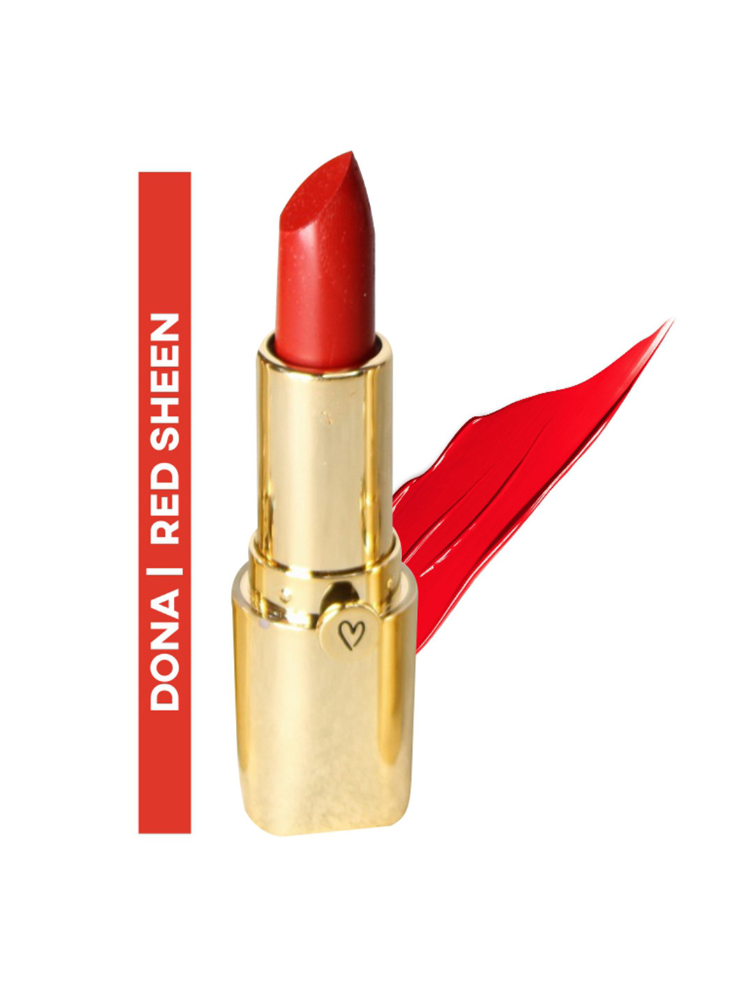 Dunamiss Cosmetics Satin Creamy Lipstick With Shea Butter - 3.8 g - Dona (Red Sheen)