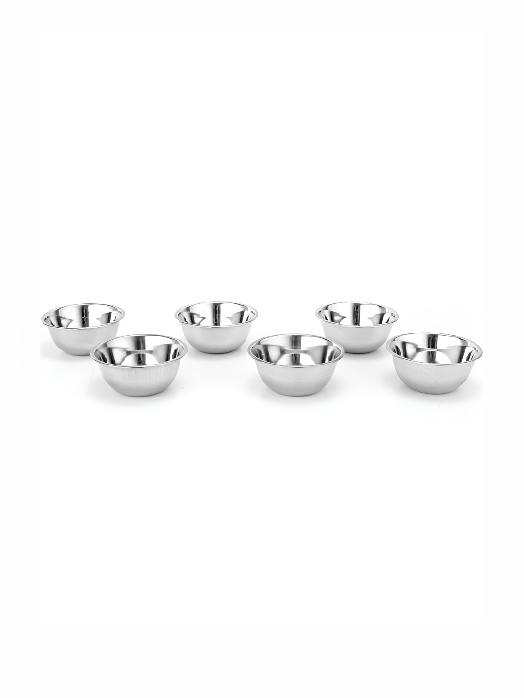 Wonderchef Silver-Toned 2025 6 Pieces Stainless Steel Easy to Clean Serving Bowl