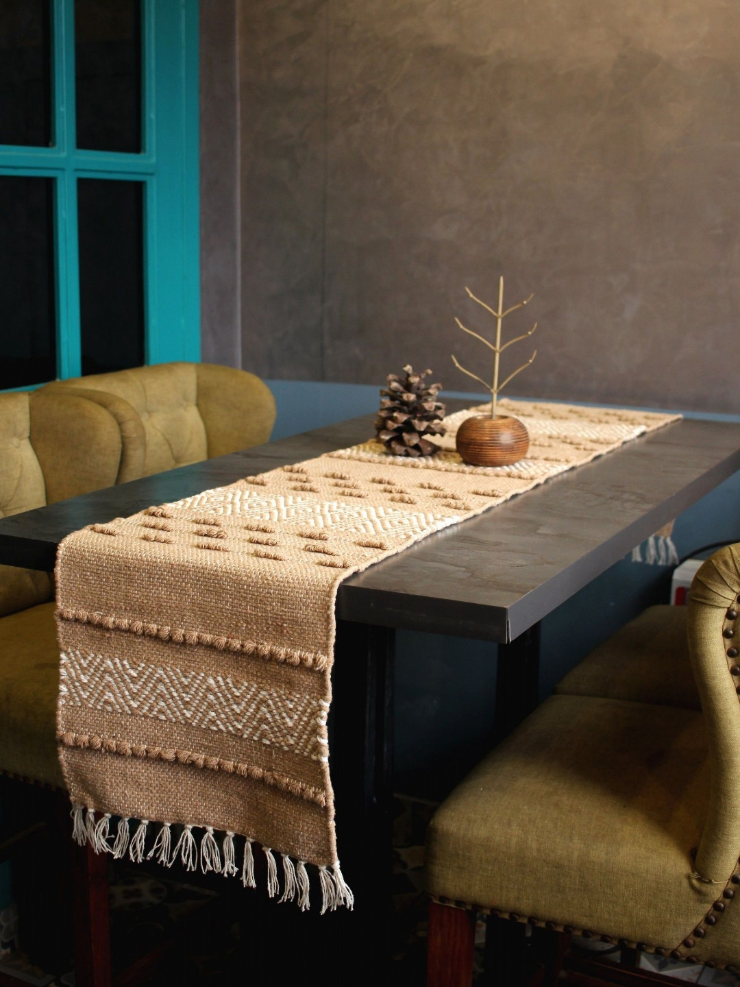 MOGNE FAB Beige Cotton Table Covers