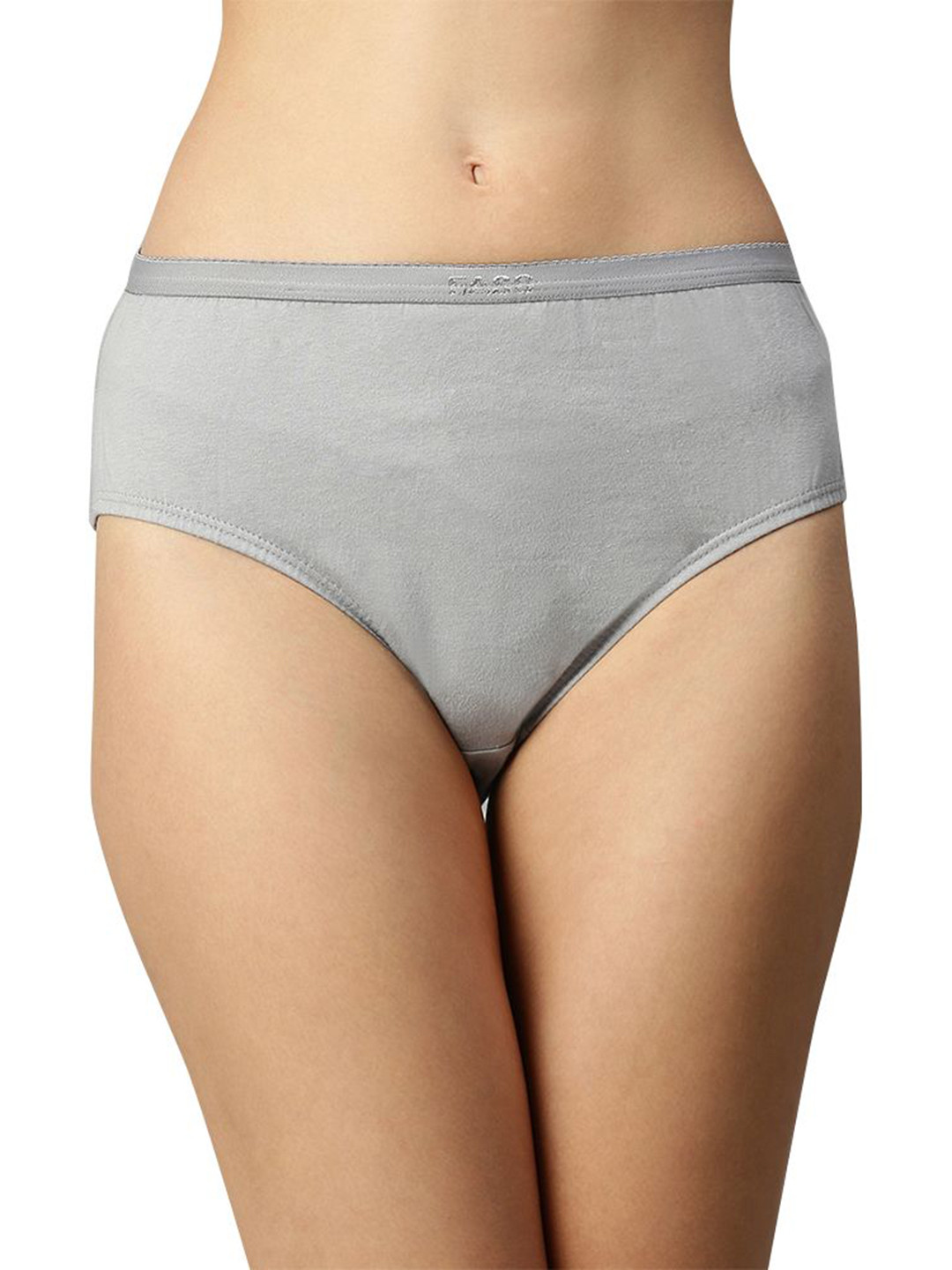 FASO Low Rise Breathable Hipster Brief - FW208-SLEET GREY,BLUE TINT-XXL-Grey