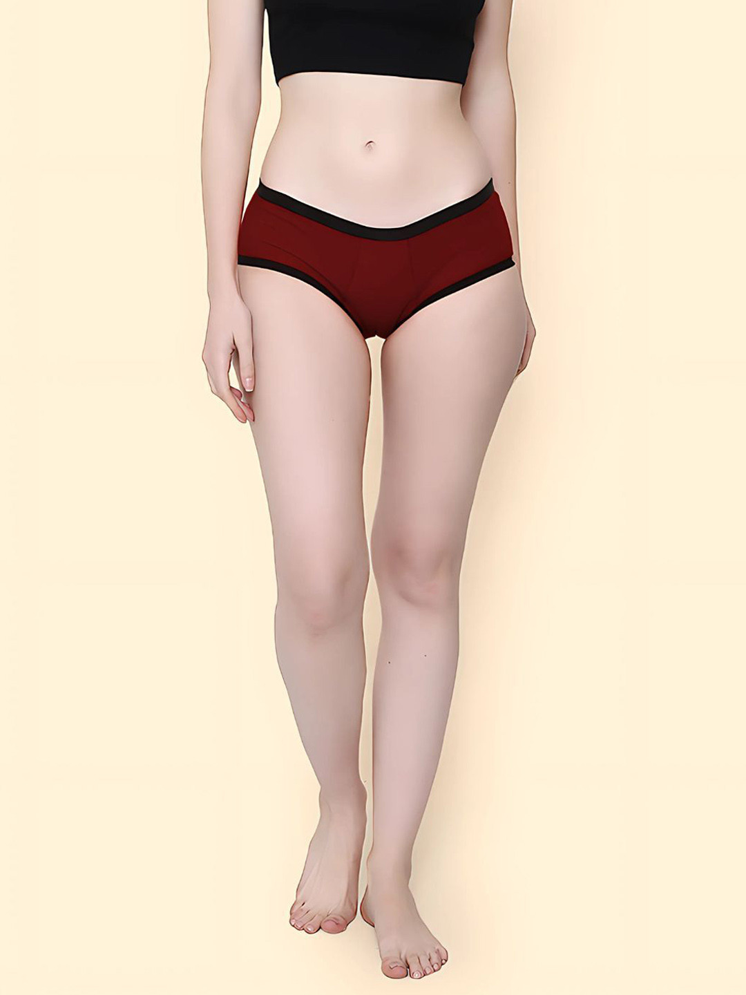CareDone Leakproof Period Briefs New(PeriodPanty)-(Maroon)-XS