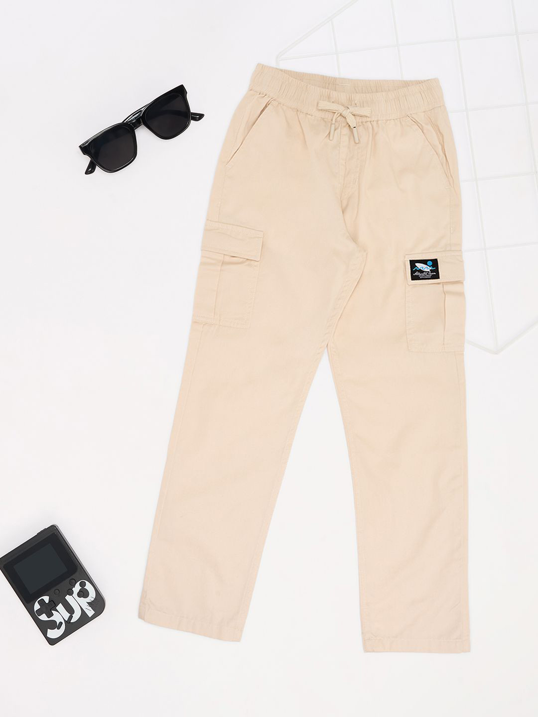 Pantaloons Junior Boys Cotton Cargos Trousers