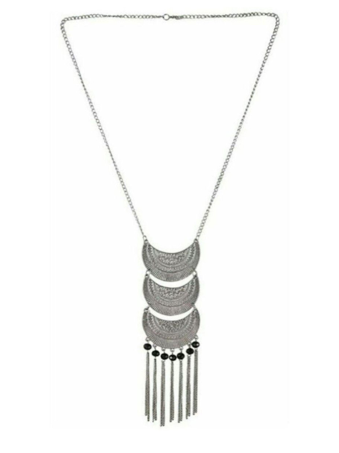 Sangria Oxidized Long Necklace