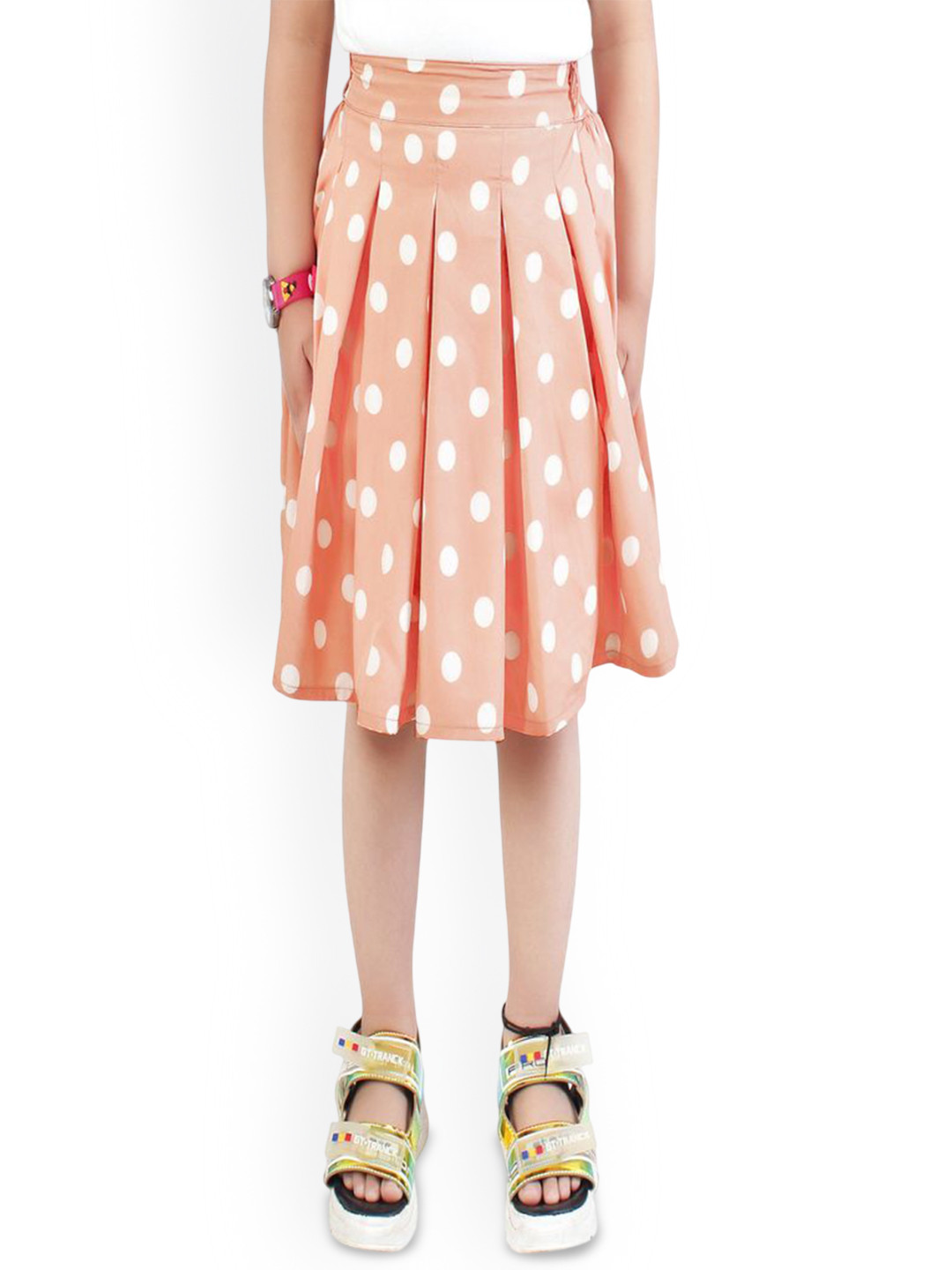 Alisha Moda Girls Printed Above Knee Length Skirt