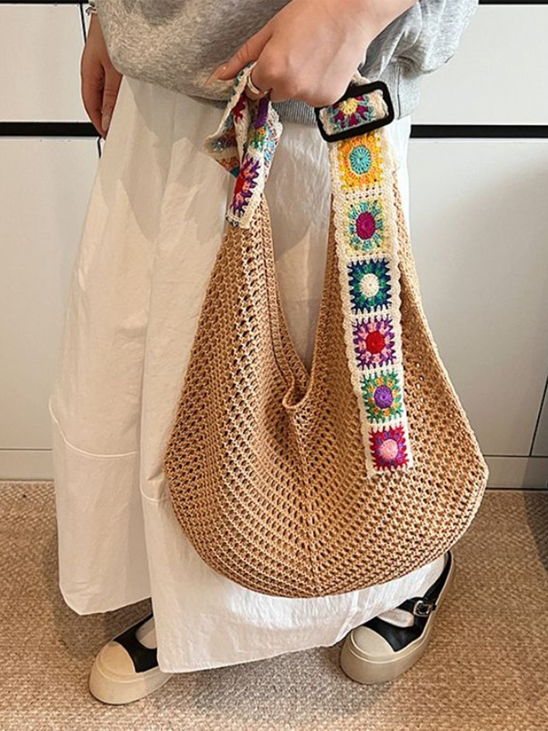 CORSICA Women Textured Shopper Cut Work Shoulder Bag