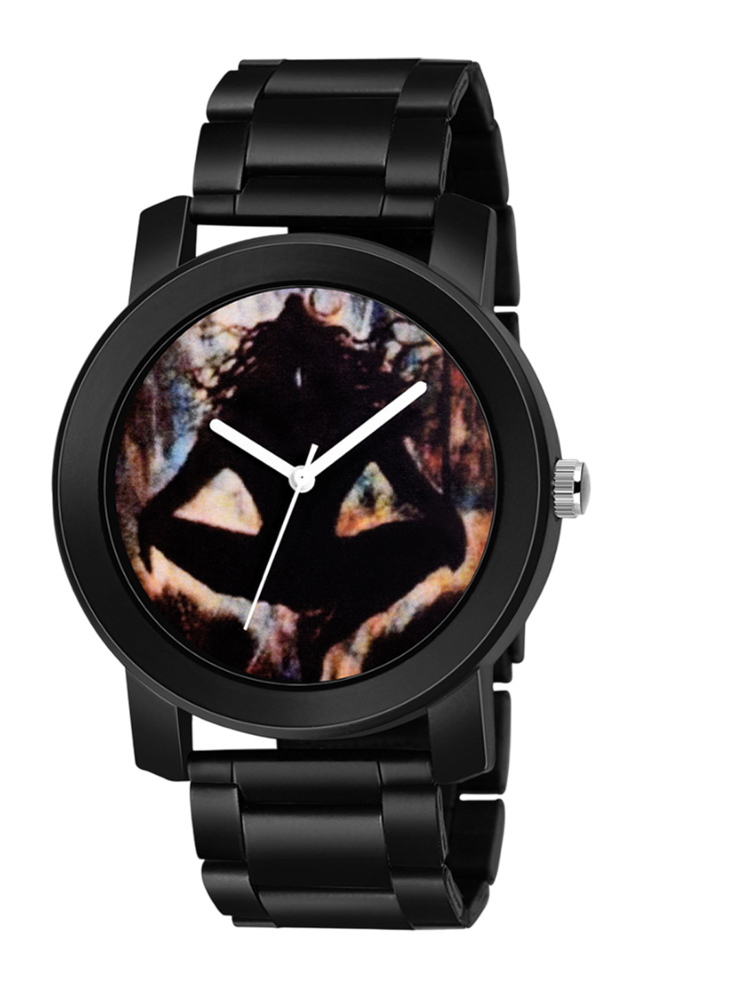 SWADESI STUFF Men Dial & Bracelet Style Straps Analogue Watch METAL BLACK 4B