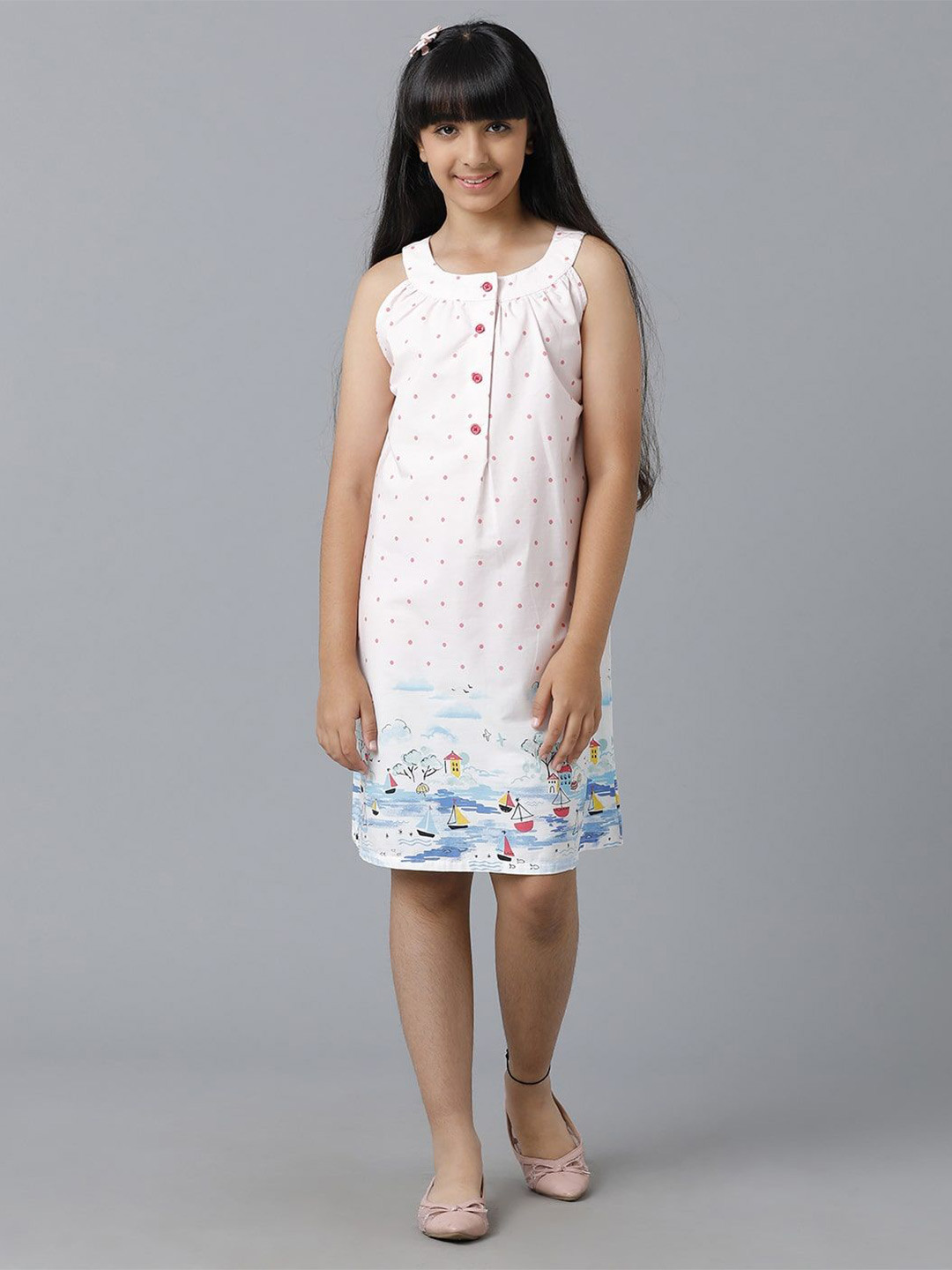 UNDER FOURTEEN ONLY Girls Print A-Line Dress