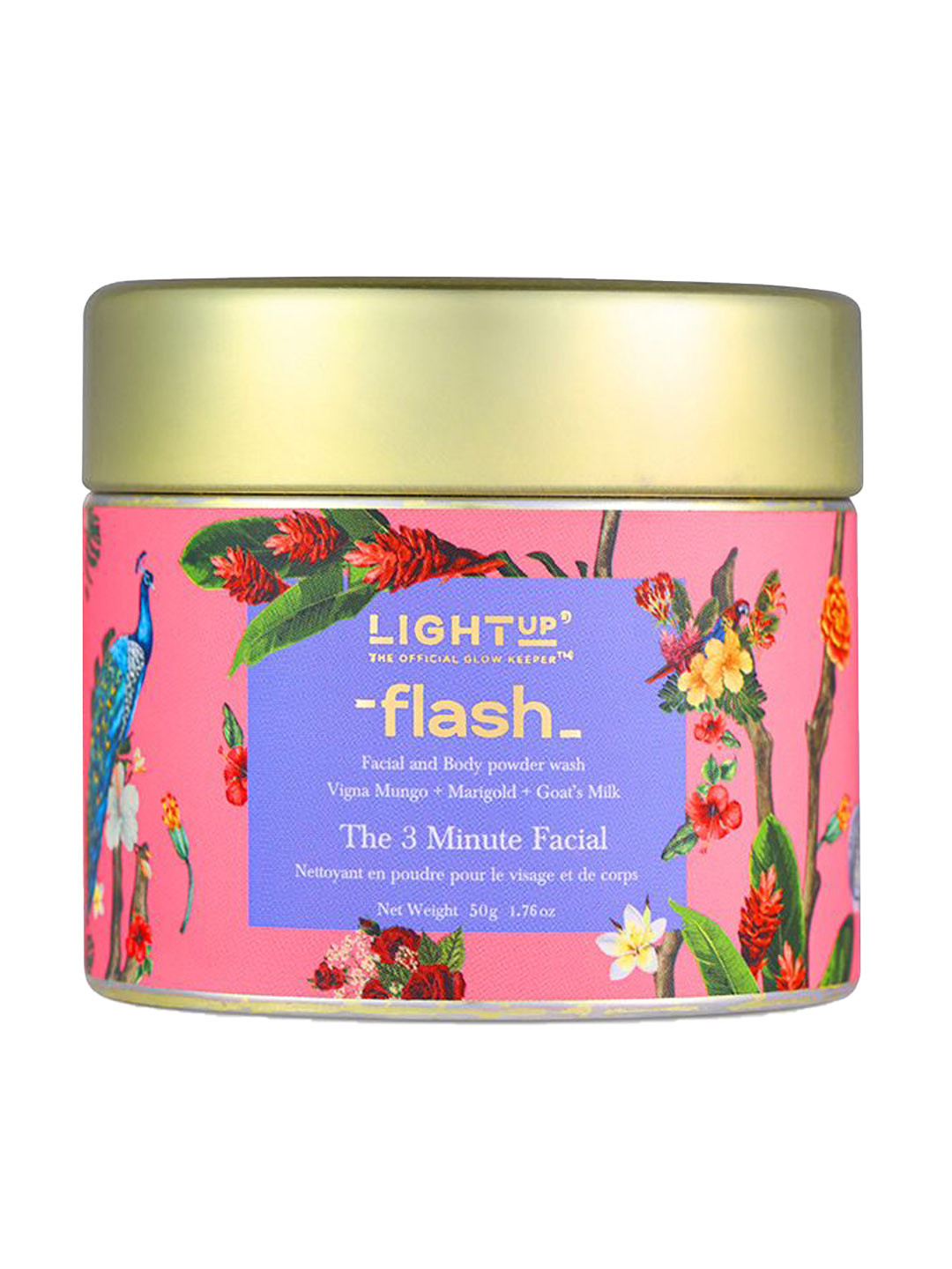 LIGHT UP Flash Face & Body Ubtan Skin Brightening - 50 g