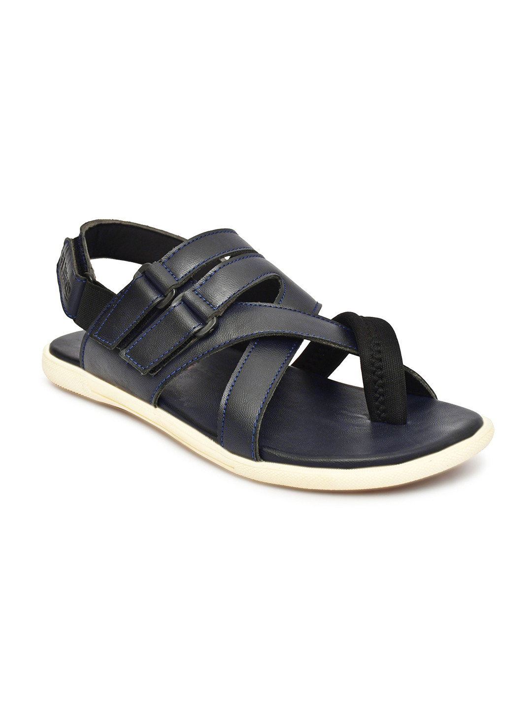 G L Trend Men Velcro Strappy Leather Sandal